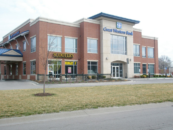 photo of a mixed-use commercial building