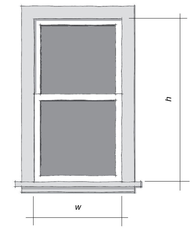 drawing of a window