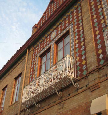 photo of intricate stone and brick facade building