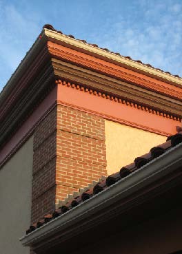 photo of roof and parapets