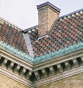 photo of roof and parapets