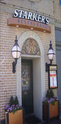 photo of sign above commercial building 