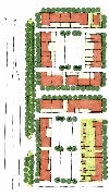 drawing of a mixed-use Corridor development plan