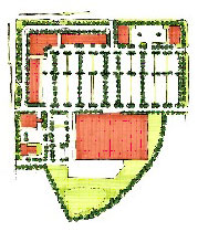Illustration of a Perimeter Street Development Pattern