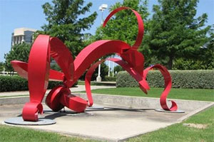 Photo of a public art display