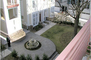 photo of an open space courtyard