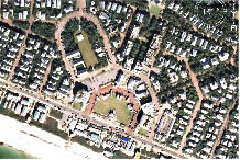 aerial photo of an internal street network with good connectivity