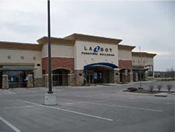 commercial building with multiple entrances with similar building character