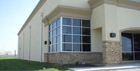 photo of a building with different detailing on each wall