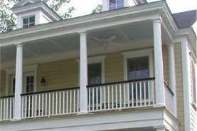 residential building with columns