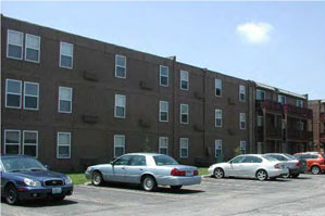 photo of the side of a residential building 