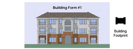 drawing of a building form 