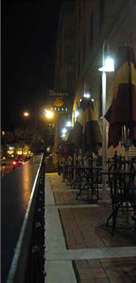 lighted street 