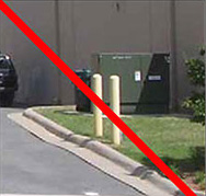 photo of not permitted mechanical equipment within the street-space