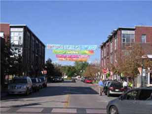 photo of mixed-use building district