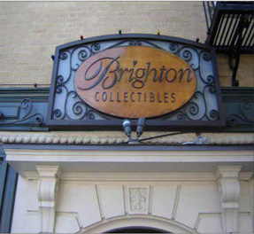 photo of sign above commercial building 