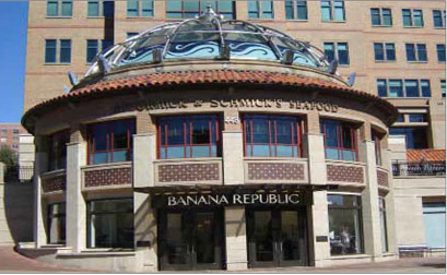 photo of sign above commercial building 