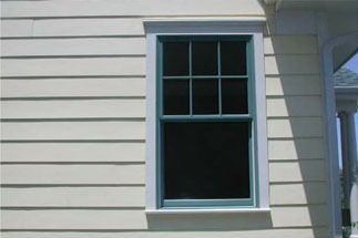 photo of a vertical double hung window